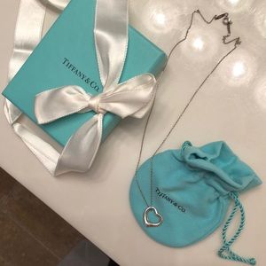 Tiffany’s Open Heart Pendant Necklace